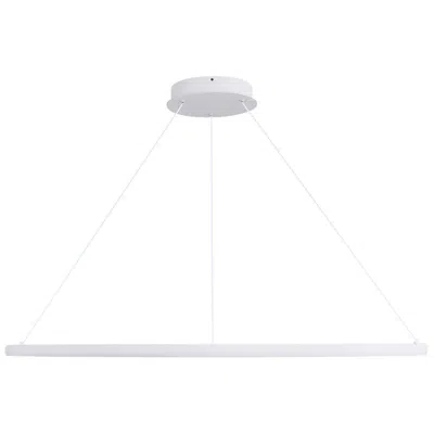 Golden Lighting Veritas 59" Led Ring Chandelier In Sand White