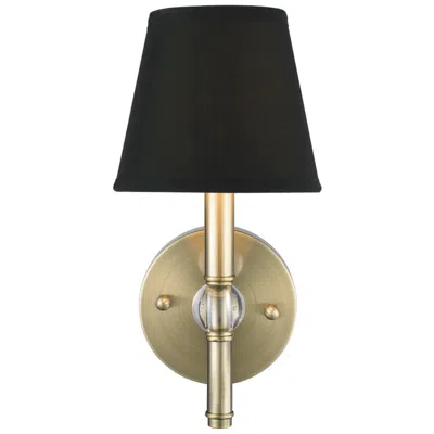 Golden Lighting Waverly 12 1/4" High Aged Brass Wall Sconce