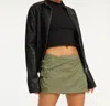 Golden Peyton Cargo Skirt In Olive In Green