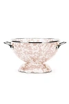 Golden Rabbit 3 Quart Enamelware Colander In Pink