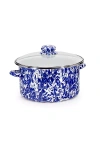 Golden Rabbit 6 Quart Enamelware Stock Pot In Blue