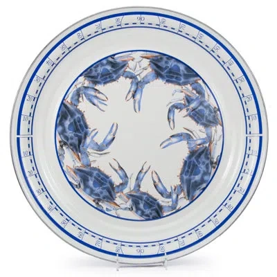 Golden Rabbit Blue Crab 20" Platter