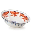 Golden Rabbit Crab House Enamelware Collection Enamelware Collection 4 Quart Serving Bowl Crab Shack In Red