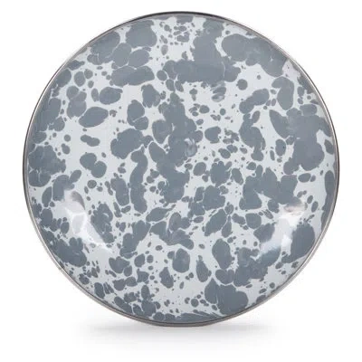 Golden Rabbit Enamelware 5.75" Appetizer Plates, Set Of 4 In Gray