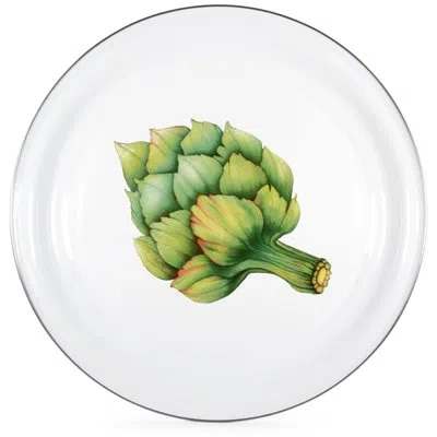Golden Rabbit Enamelware Fresh Produce 20" Large Tray In Green