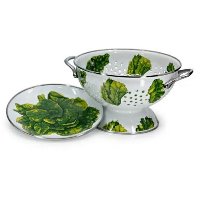 Golden Rabbit Enamelware Lettuce Colander Set