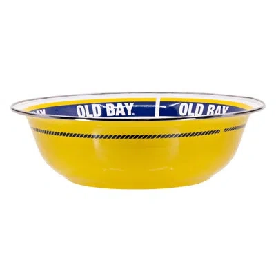 Golden Rabbit Enamelware Old Bay 4 Qt. Serving Bowl In Yellow