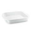 Golden Rabbit Enamelware Solid White Brownie Pan In White