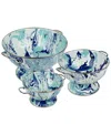 Golden Rabbit Lagoon Colanders, Set Of 3 In Multi