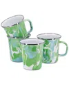 Golden Rabbit Modern Monet Latte Mugs, Set Of 4 In Multi