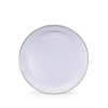 Golden Rabbit Solid White Small Platter In White