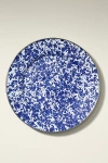 Golden Rabbit Swirl Enamel Dinner Plate
