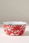Golden Rabbit Swirl Enamel Salad Bowl