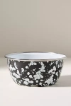 Golden Rabbit Swirl Enamel Salad Bowl