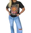 Golden Rose Co Always Keep Growing Graphic Tee In Black In Black
