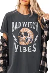 Golden Rose Co Bad Witch Vibes T-shirt In Pepper In Multi