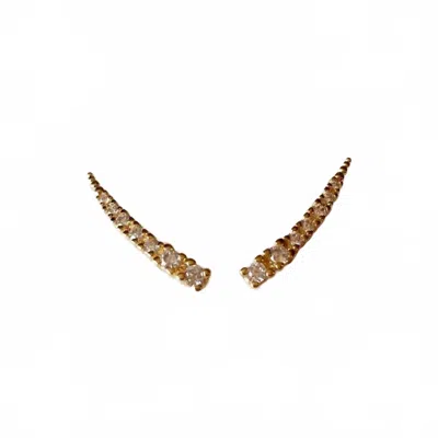 Goldfi Women's Cubic Zirconia Ear Climber Earrings In Gold