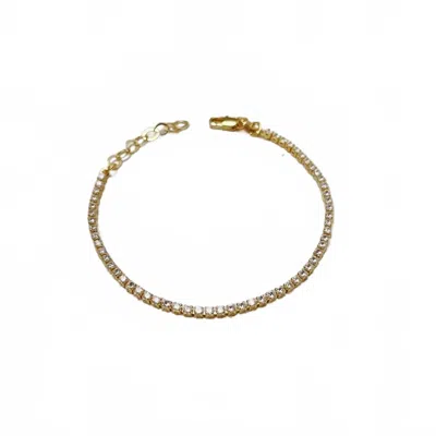 Goldfi Women's Cubic Zirconia Tennis Bracelet In Gold