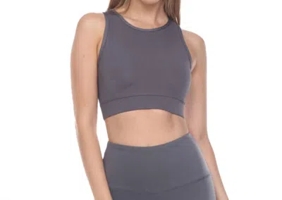 Goldhaus Elevate Sports Bra In Charcoal In Gray