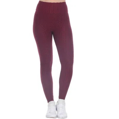 Goldhaus Tiktok Butt Lifting And Defining Leggings In Burgundy In Purple