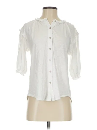 Pre-owned Goldie 3/4 Sleeve Blouse In White