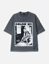 Goldie Acid Distressed Washed T-shirt In Gray