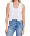 Goldie Aubrey Diamond Knit Vest In White