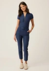 Goldie Byrd Belted Hybrid Pants In Blue