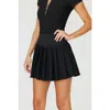 Goldie Byrd Pleated Skirt In Black