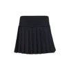 Goldie Byrd Pleated Skirt In Black