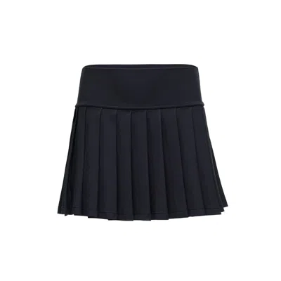 GOLDIE BYRD WOMEN'S PLEATED SKIRT - BLACK