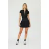 Goldie Byrd Zip Front Smoothing Bodysuit In Black