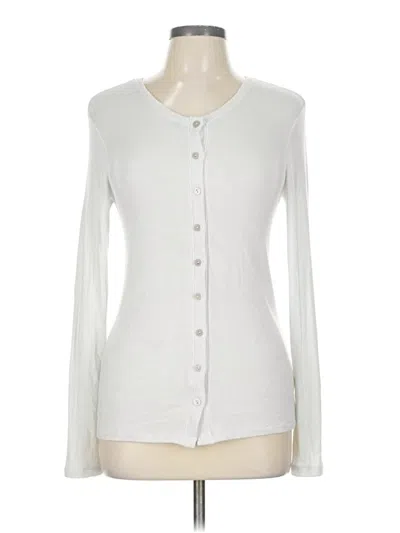 Pre-owned Goldie Cardigan Sweater In White