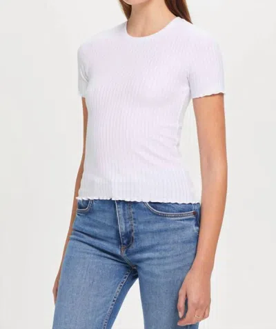 Goldie Chelsea Short Sleeve Tee In White