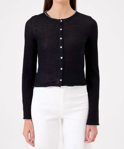 Goldie Chloe Classic Cardigan In Black