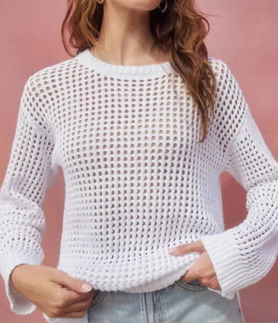 Goldie Hamptons Sweater In White