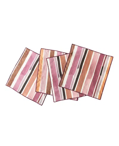 Goldie Home Cocktail Napkin, Set Of 4 In Multi