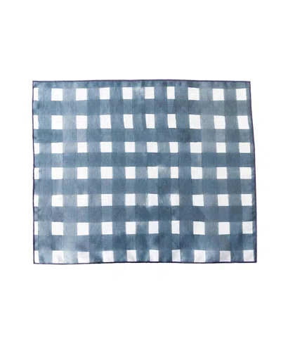 Goldie Home Cross Hatch Placemat, Set Of 4 In Blue