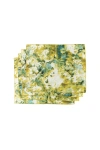 Goldie Home Green Marble Placemat Set Of 4 In Green Marble