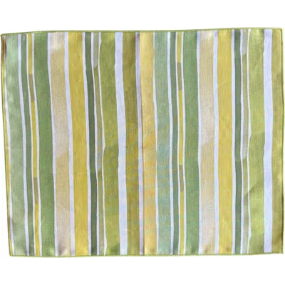 Goldie Home Lagos Stripe Placemat In Green