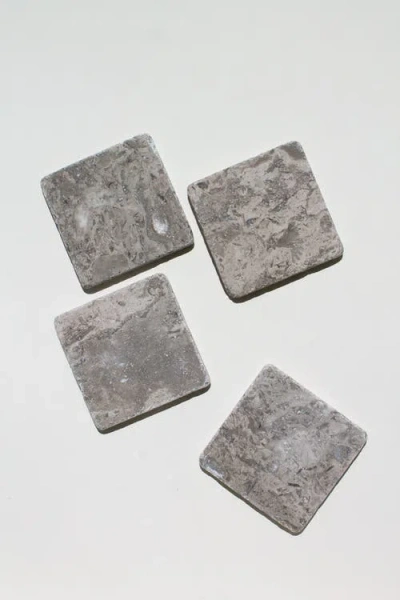Goldie Home Marble Coaster Set In Multi