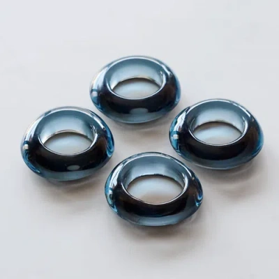 Goldie Home Napkin Rings In Blue