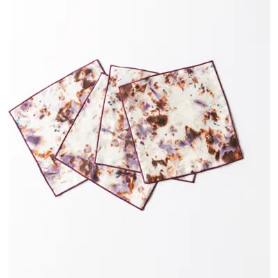 Goldie Home Rose Marble Cocktail Napkin Set
