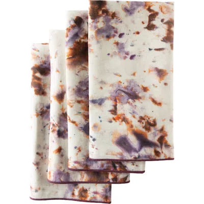 Goldie Home Rose Marble Napkin Set Of 4