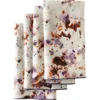 Goldie Home Rose Marble Napkin Set Of 4 In Rose Marble Lavender Trim