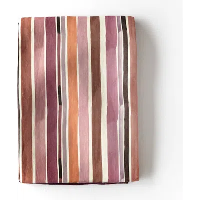 Goldie Home Round Lisbon Stripe Tablecloth In Multi