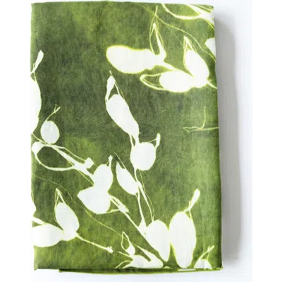 Goldie Home Round Porto Print Tablecloth In Green