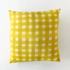 Goldie Home Yellow Cross-hatch Pillow In Yellow