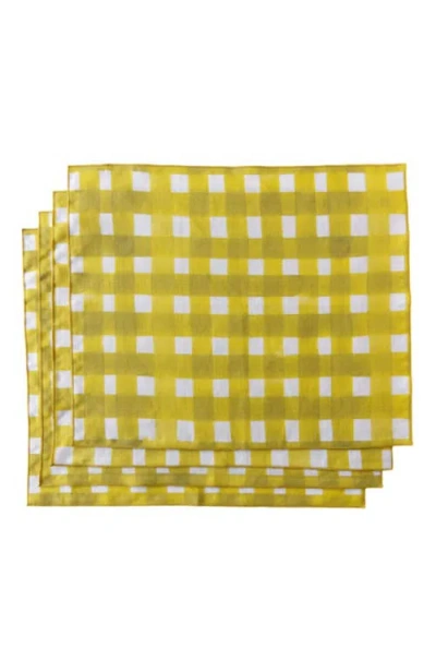 Goldie Home Yellow Cross Hatch Placemat
