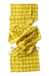 Goldie Home Yellow Cross Hatch Runner In Yellow